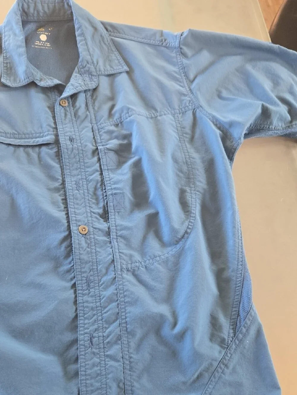 Mountain Hardwear Men's Short-Sleeve Shirt Jacket in Blue